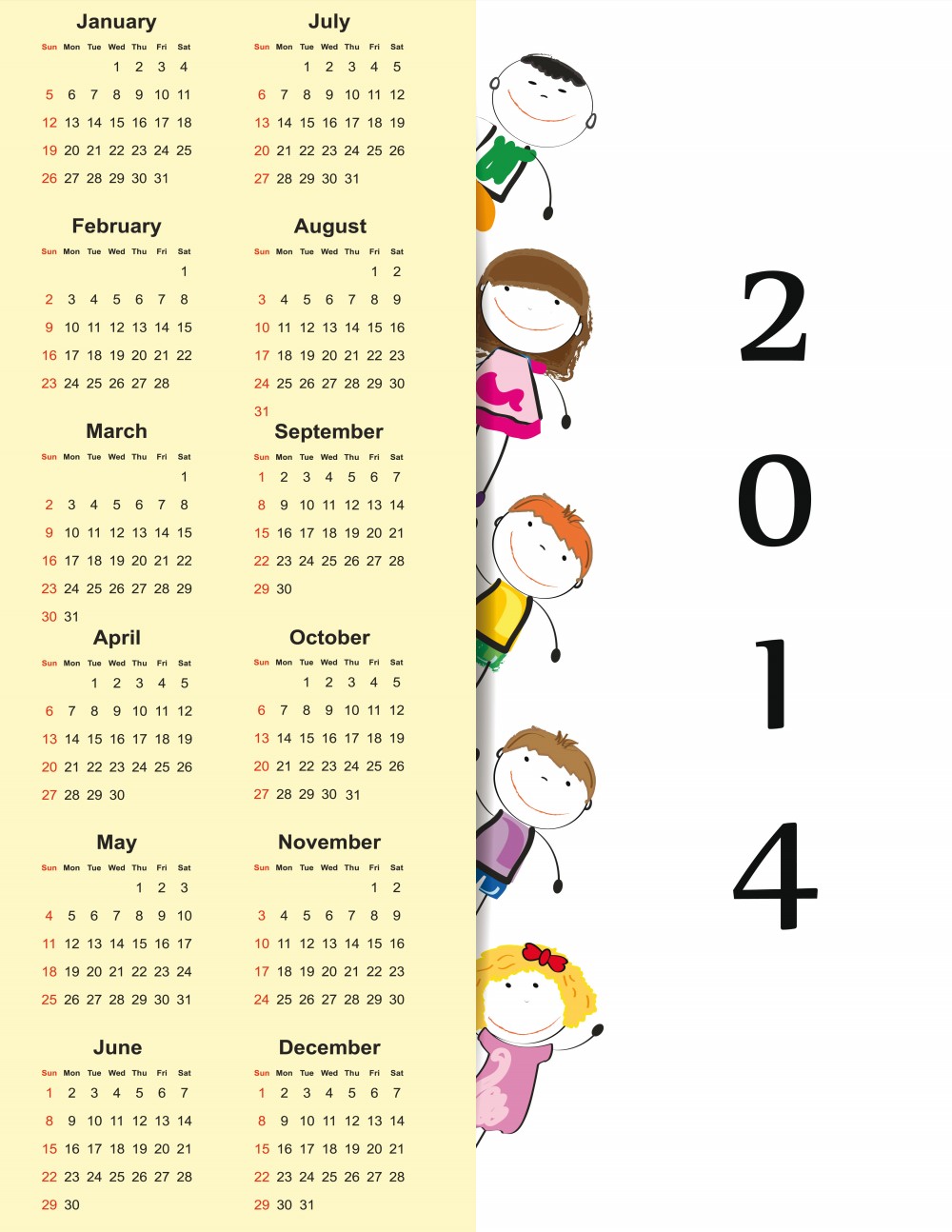 New Year Greetings and Calendars 2014